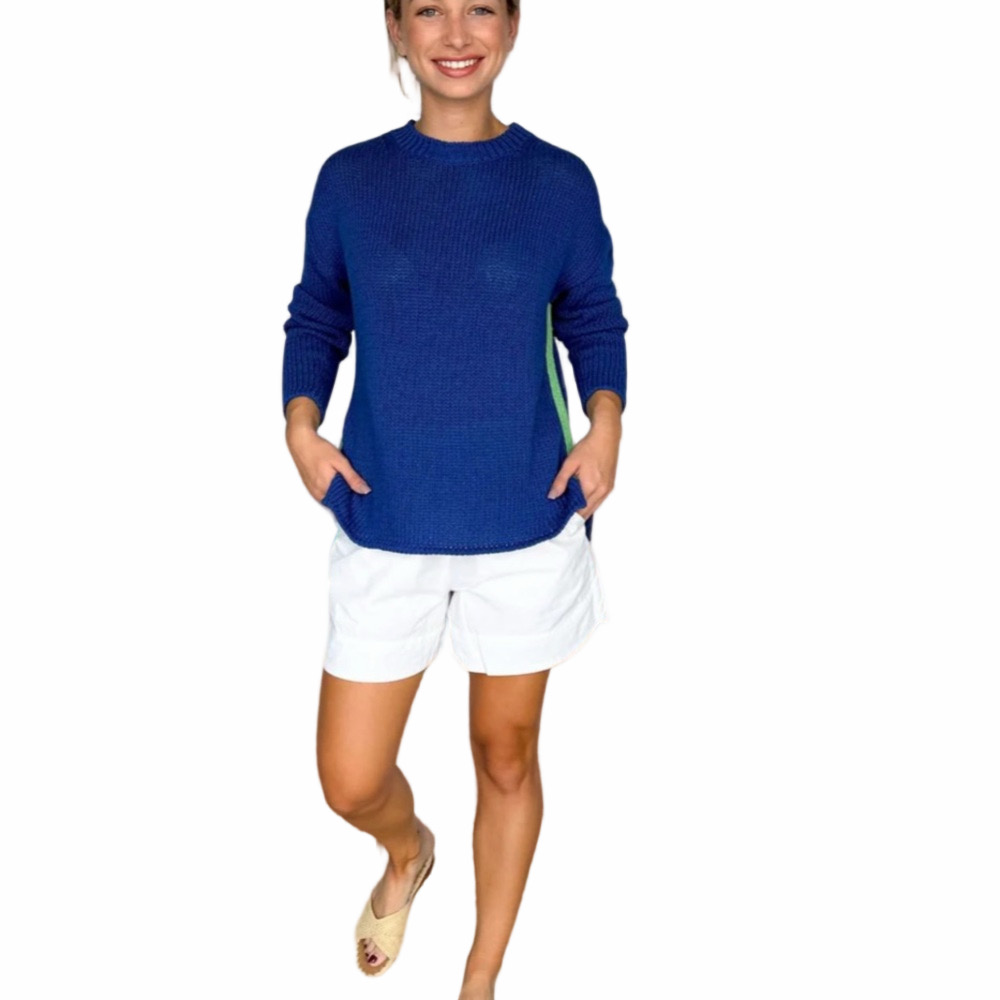 HIHO Julie Sweater True Blue/Zephyr Green Women’s Medium